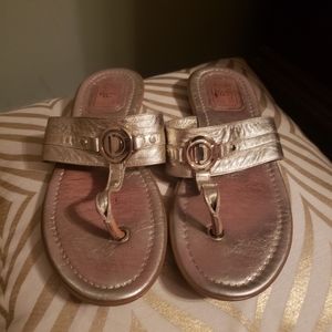 Gold Metallic Christian Dior Sandals